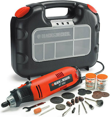 Black & Decker RT650KA Rotierend Elektrisches Multifunktionswerkzeug mit Geschwindigkeitsregelung