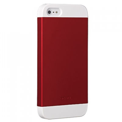 Ozaki O!Coat Wardrobe+ Silicone Back Cover Red (iPhone 5/5s/SE)