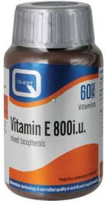 Quest Vitamin E Vitamina pentru Pielea & Antioxidant 800iu 60 file