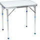 Campus Aluminum Foldable Table for Camping 60x40x57cm White