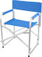 Escape Director's Chair Beach Aluminium Blue Waterproof