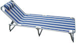 Summer Club Strandliegen Blau Faltbar mit Kissen 188x58x30cm. 1Stück