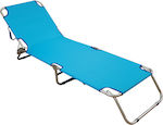 Summer Club Strandliegen Hellblau Faltbar mit Kissen 187x56x27cm. 1Stück