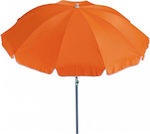 Summer Club Iris Foldable Beach Umbrella Aluminum Diameter 2m Orange