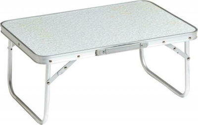 Unigreen Aluminum Foldable Table for Camping 60x30x24cm White