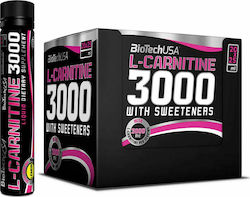 Biotech USA L-Carnitine Συμπλήρωμα Διατροφής με Καρνιτίνη 3000mg και Γεύση Πορτοκάλι 20 x 25ml