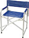 Campus Director's Chair Beach Aluminium Blue Waterproof