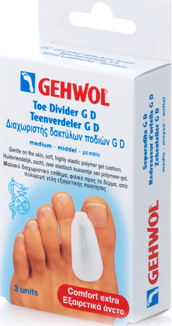 Gehwol Διαχωριστικά Toe Divider GD με Gel για το Κότσι Medium 3τμχ 1126929