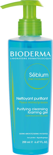 Bioderma Sebium Гел за Почистване на Лице за Контрол на Омазняването & Срещу Несъвършенствата 200ml