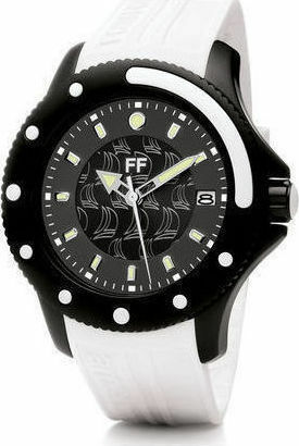 Folli Follie Watch with Rubber Strap White WF1Y002ZDW WH Skroutz.cy