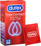 Durex Προφυλακτικά Total Contact Λεπτά 12τμχ