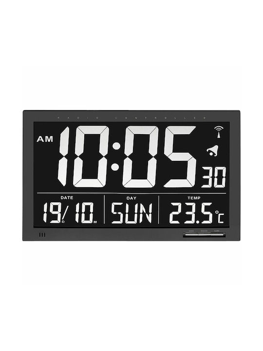 TFA Ρολόι Τοίχου Ψηφιακό 60.4505 Πλαστικό 36.8x23cm