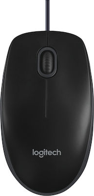 Logitech B100 Ενσύρματο Ποντίκι Μαύρο