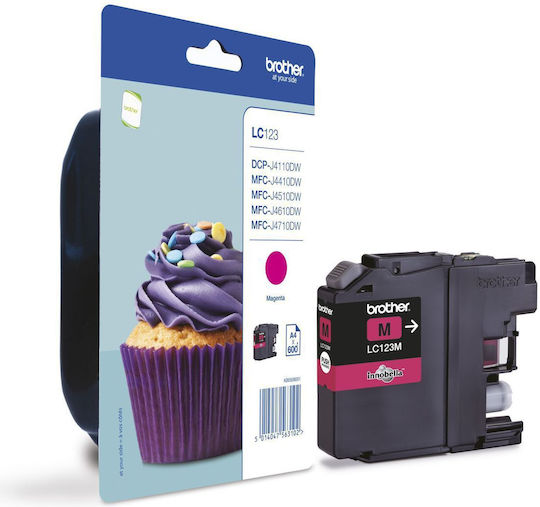 Brother LC123 Original InkJet Printer Ink Magenta (LC-123M)