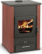 Thermiki ATS Υδραυλική 33 Steel Radiator Wood Burning Stove 33kW Burgundy