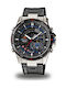 Casio Edifice Ανδρικό Ρολόι 44mm Χρονογράφος Μπαταρίας με Μαύρο Καουτσούκ Λουράκι