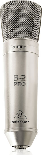 Behringer B-2 Pro Πυκνωτικό Μικρόφωνο XLR Shock Mounted για Φωνητικά σε Χρυσό Χρώμα