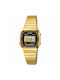 Casio Digital Uhr mit Gold Metallarmband