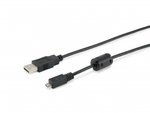 Equip 128551 Regulär USB 2.0 auf Micro-USB-Kabel Schwarz 1.8m (128551) 1Stück