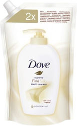 Dove Fine Silk Cream Wash Refill Cream Soap 500ml