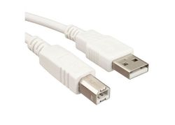 Roline S3102-250 USB 2.0 USB-A male σε USB-B male Λευκό 1.8m