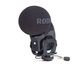 Rode Condenser (Large Diaphragm) 3.5mm Microphone Stereo VideoMic Pro Shock Mounted/Clip On Mounting for Camera