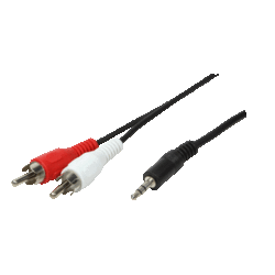 LogiLink 3.5mm male - RCA male Cable Black 5m (CA1043)