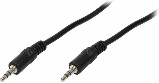 LogiLink Audio Cable 3.5mm Male - 3.5mm Male Black 1m CA1049