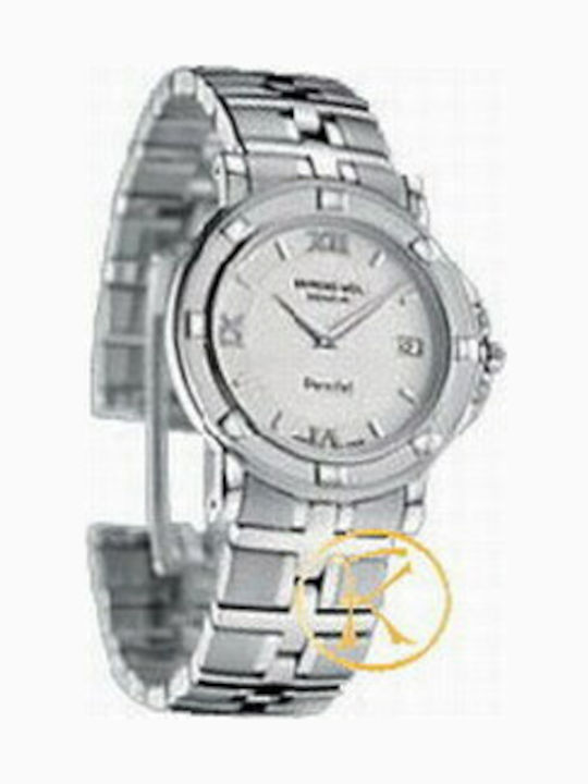 Raymond Weil Γυναικείο Ρολόι 30mm Μπαταρίας με Ασημί Μεταλλικό Μπρασελέ