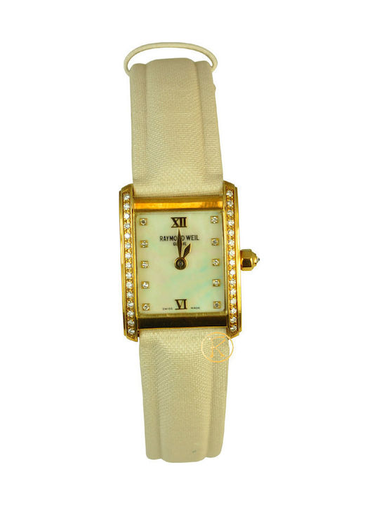 Raymond Weil Women's Watch with Beige Leather Strap
