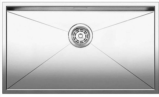 Blanco Zerox 700-IF/A (PushControl) 521631 Drop-In Sink Inox Satin W76xD51cm Silver
