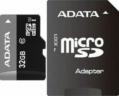 Adata Premier microSDHC 32GB Class 10 U1 V10 UHS-I με αντάπτορα