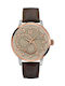 Nautica Watch Battery with Brown Leather Strap A16649G