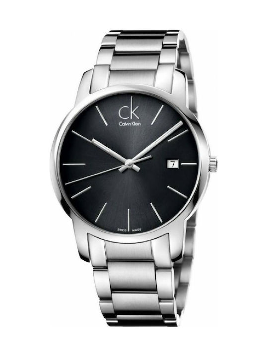 Calvin Klein City Uhr Batterie mit Silber Metallarmband