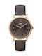 Timex Watch with Brown Leather Strap