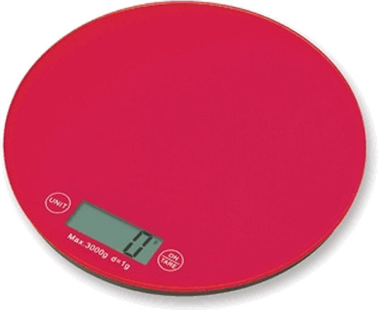 Espiel Digital Kitchen Scale Up To 5kg Red