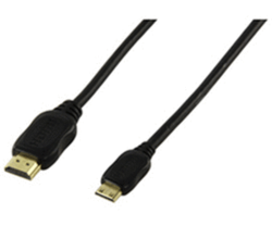 CABLE-5505/1.5 HDMI 1.4 HDMI Мъжки - Мини HDMI Мъжки 1.5м Черен