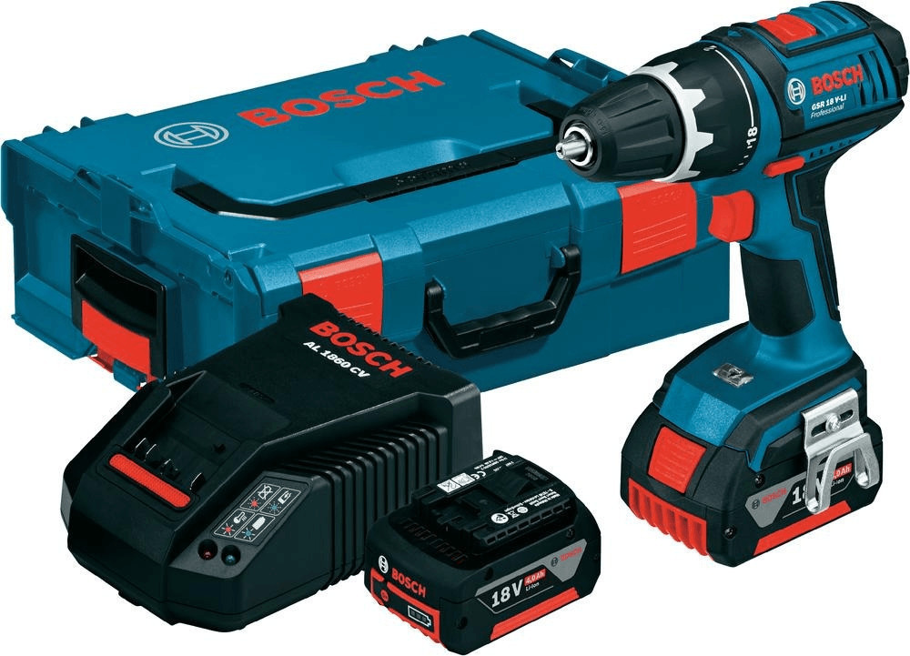 Bosch GSR 18 V-LI 18V 2x4Ah - Skroutz.gr