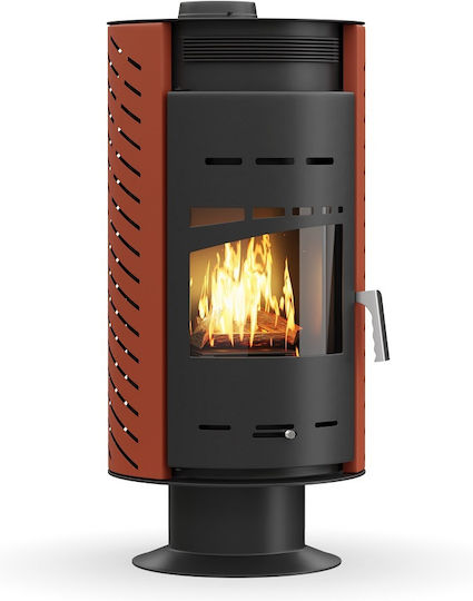 Thermogatz GSA 16 R Χαλύβδινη Ξυλόσομπα Αερόθερμη 17.1kW Κόκκινη