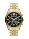 Michael Kors Lexington Watch Chronograph Battery with Gold Metal Bracelet