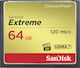 Sandisk Extreme CompactFlash 64GB 120MB/s
