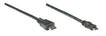 Manhattan Cable HDMI male - mini HDMI male 1.8m Black