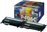 Samsung CLT-P406C Multipack Toner Laser Εκτυπωτή Μαύρο/Κίτρινο/Κυανό/Ματζέντα 4τμχ (SU375A)