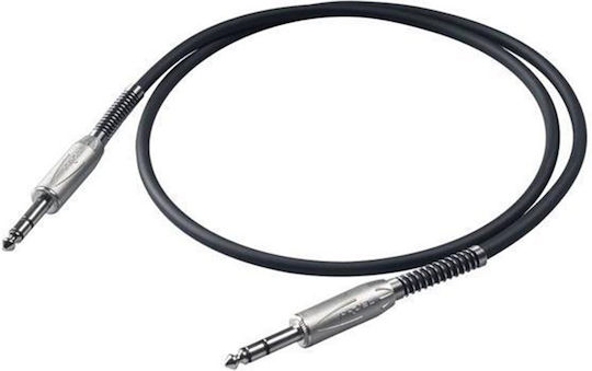 Proel Instrument Cable 6.3mm male - 6.3mm male 2m (BULK140LU2)