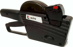 Blitz Ρ6 Μηχανικός Ετικετογράφος Χειρός Διπλός σε Μαύρο Χρώμα
