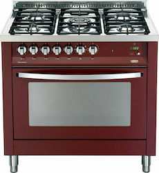 Lofra 90 P R G96MFT/C Cooker 94lt W90cm. Red