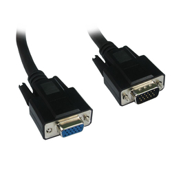 VGA male to VGA female Black 15m Cable