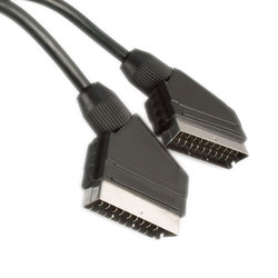Καλώδιο Scart male - Scart male 1m Μαύρο