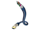 Inakustik HDMI 2.0 Premium High Speed 4K 60Hz HDR Kabel HDMI-Stecker - HDMI-Stecker 3m Blauer