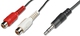 3,5mm Klinkenkabel - RCA-Buchse Schwarz 5m